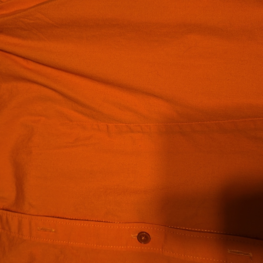 Orange Button Down, Talbots Size 8 - image 4
